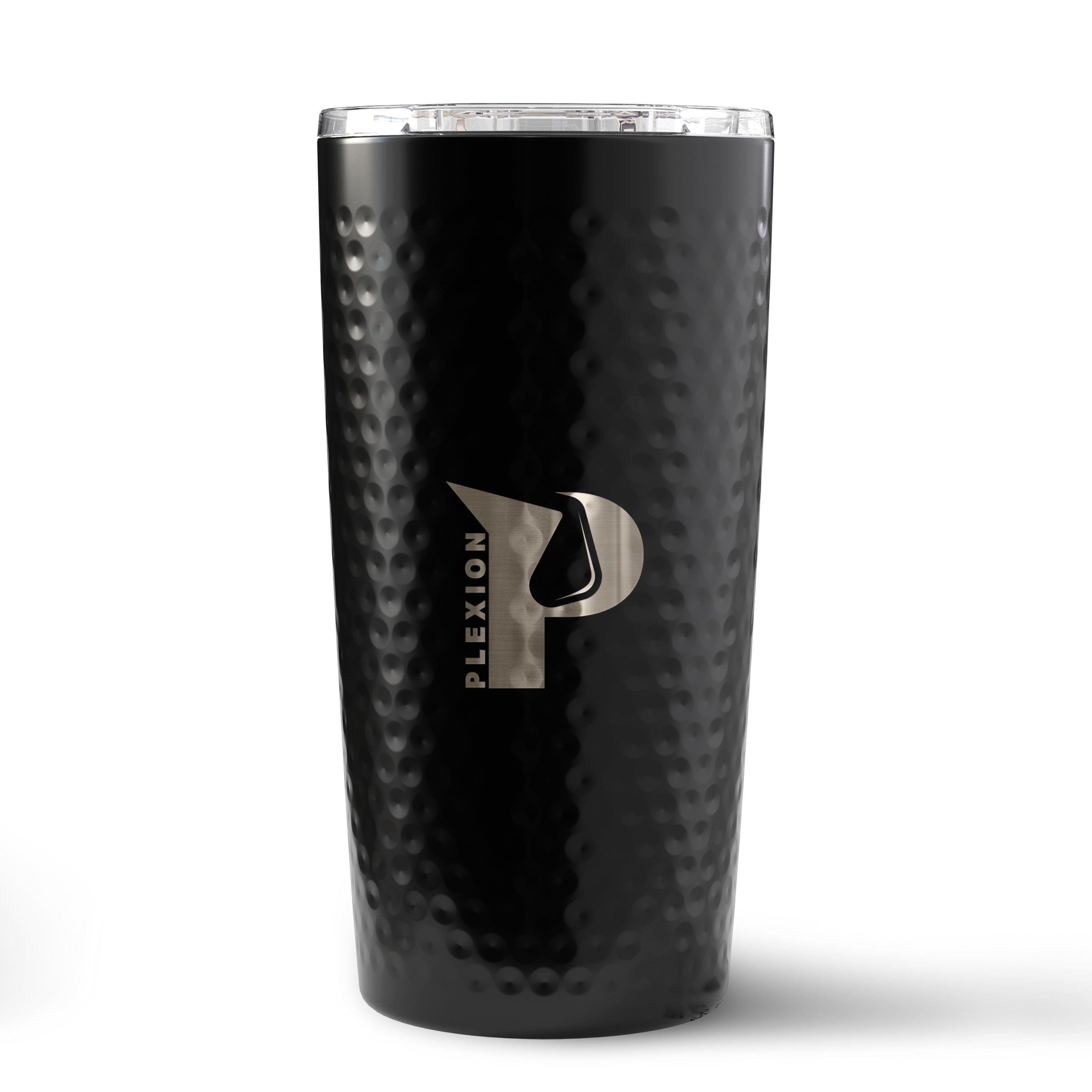 Black Up to Par 16.9oz Recycled Stainless Steel Tumbler with a laser engraved logo