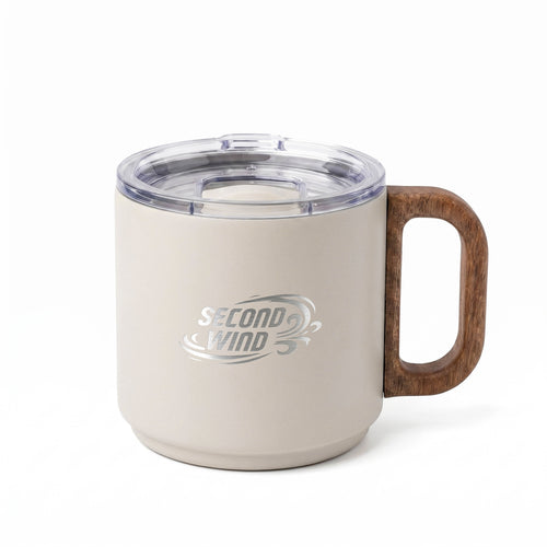 Second Wind 8.8 oz Double-Wall Stainless Steel Mug - Bone