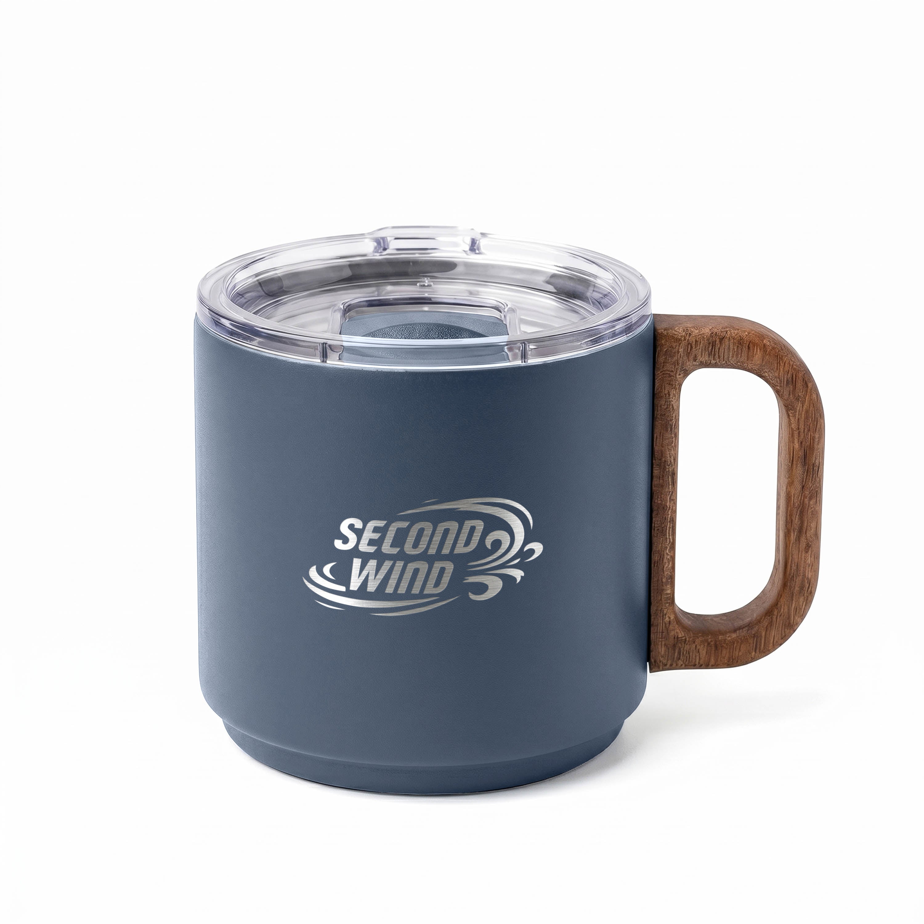 Second Wind 8.8 oz Double-Wall Stainless Steel Mug - Navy