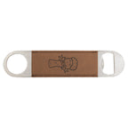 Dark Brown Leatherette Bottle Opener