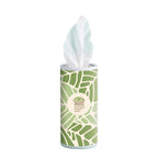 E-Z Sneezy Tissue Dispenser shown with a full color label