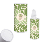 E-Z Sneezy Tissue Dispenser shown with a full color label