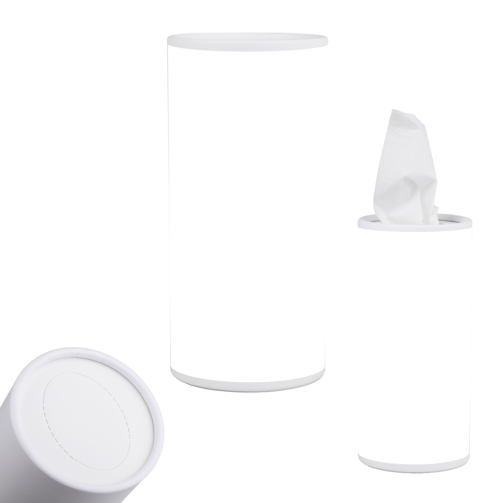 E-Z Sneezy Tissue Dispenser shown blank