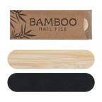 Eco Chic Bamboo Nail File with packaging on a white background