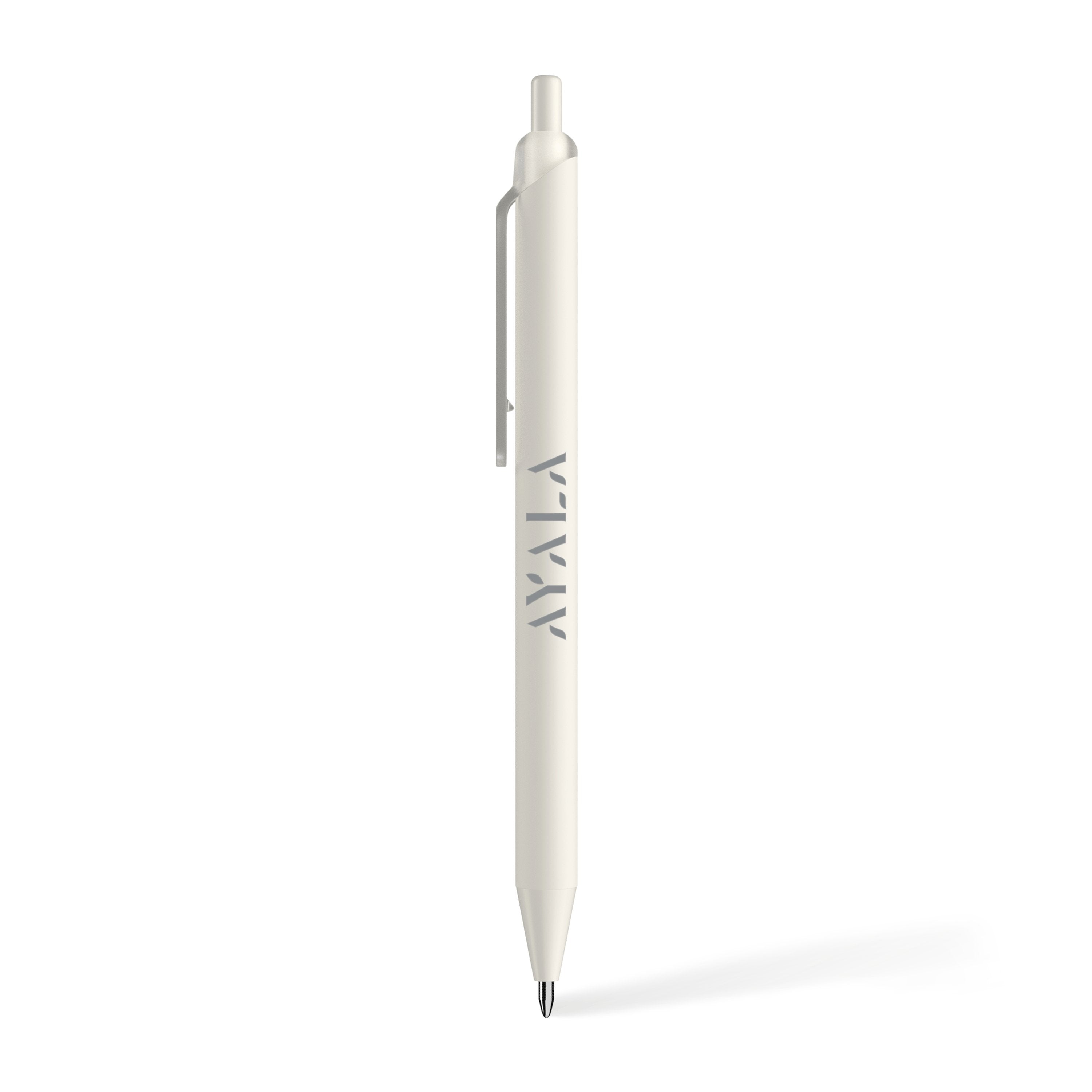 White Spark Recycled Plastic Ballpoint Pen