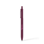 Berry Blossom Skye Recycled Plastic Ballpoint Pen with a custom logo