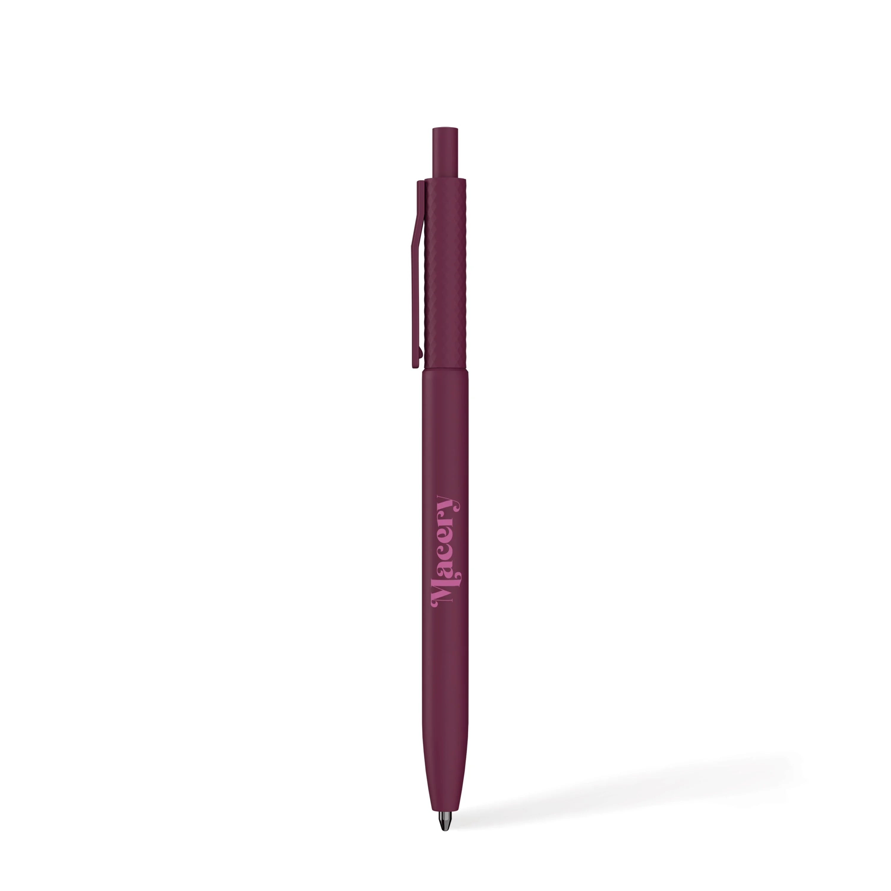 Berry Blossom Skye Recycled Plastic Ballpoint Pen with a custom logo