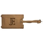 Cognac Old Money Peekaboo Luggage Tag