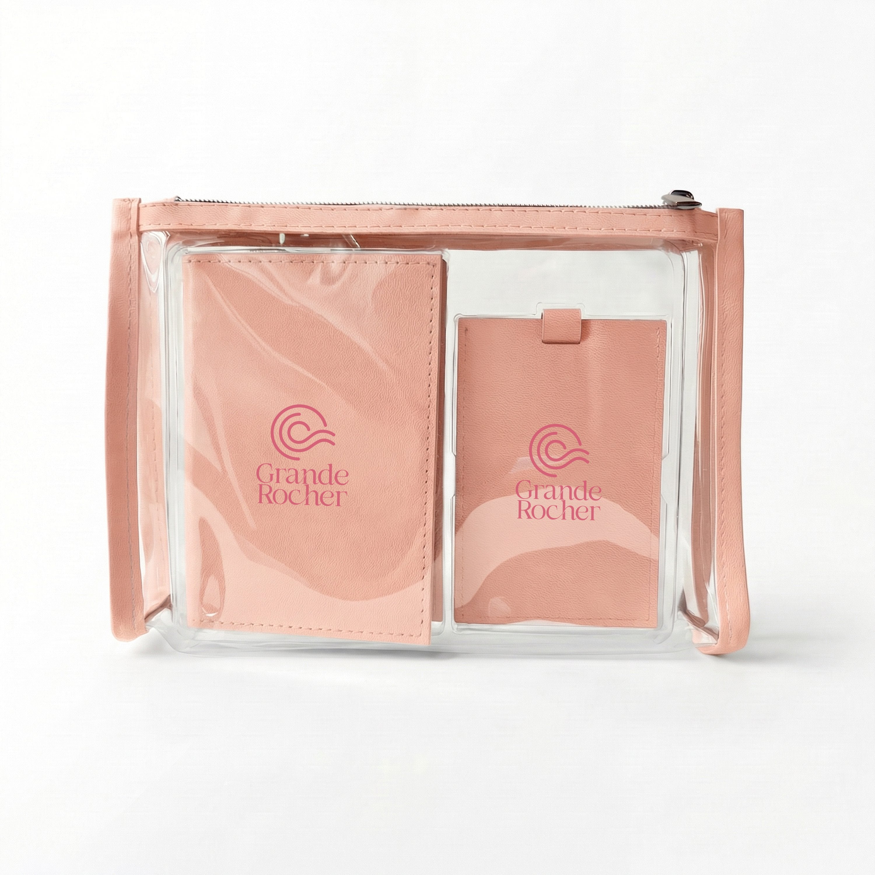 Melon ColorPulse Passport Holder & Luggage Tag with custom logos on the items