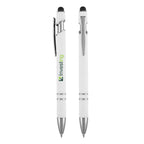 Black Gardena WVC Stylus Pen shown with a custom logo
