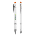 Orange Gardena WVC Stylus Pen shown with a custom logo