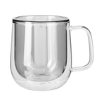 Gray 8.4 Oz. Double Walled Colored Glass Mug