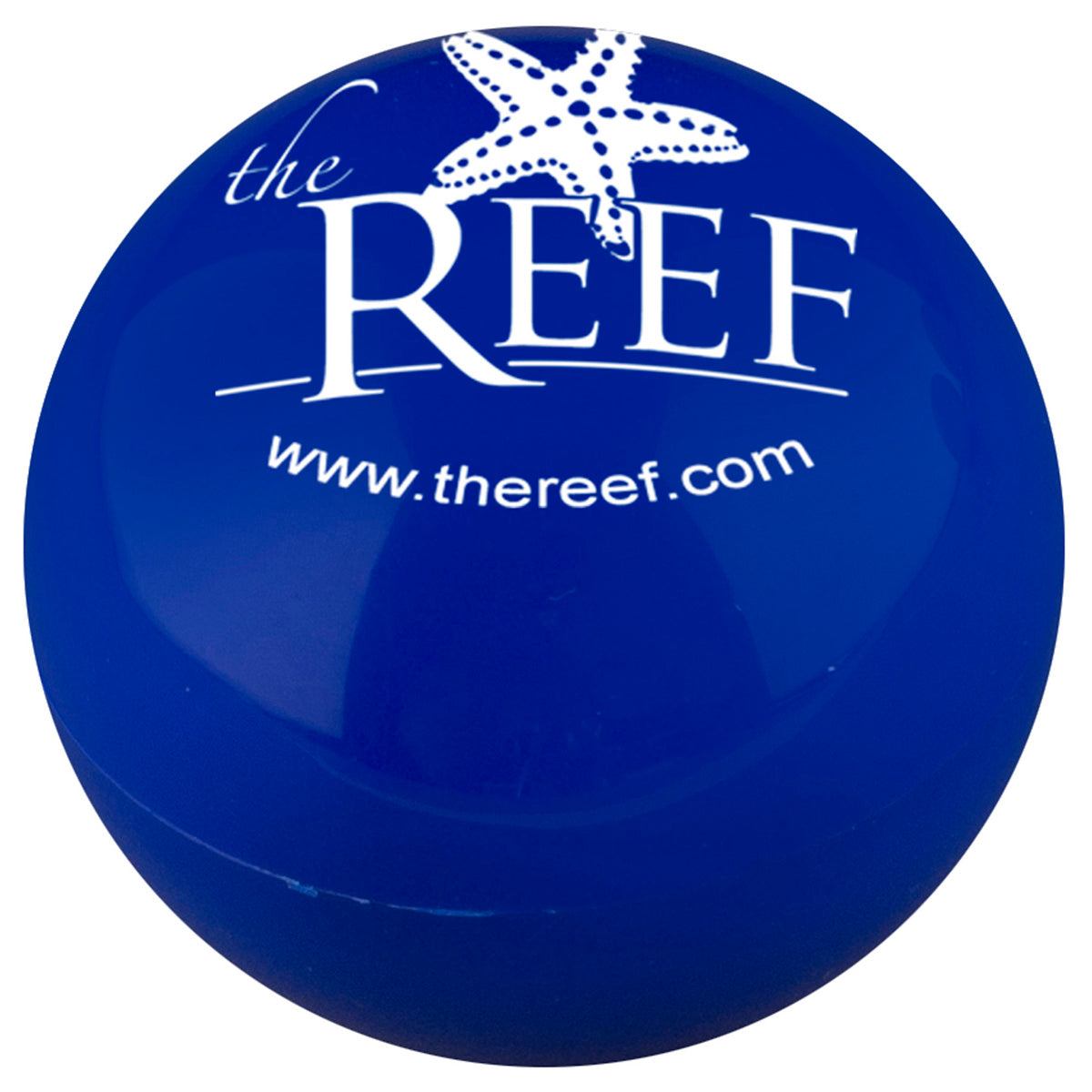 Blue Vanilla Scented Lip Moisturizer Ball with a 1 color imprint