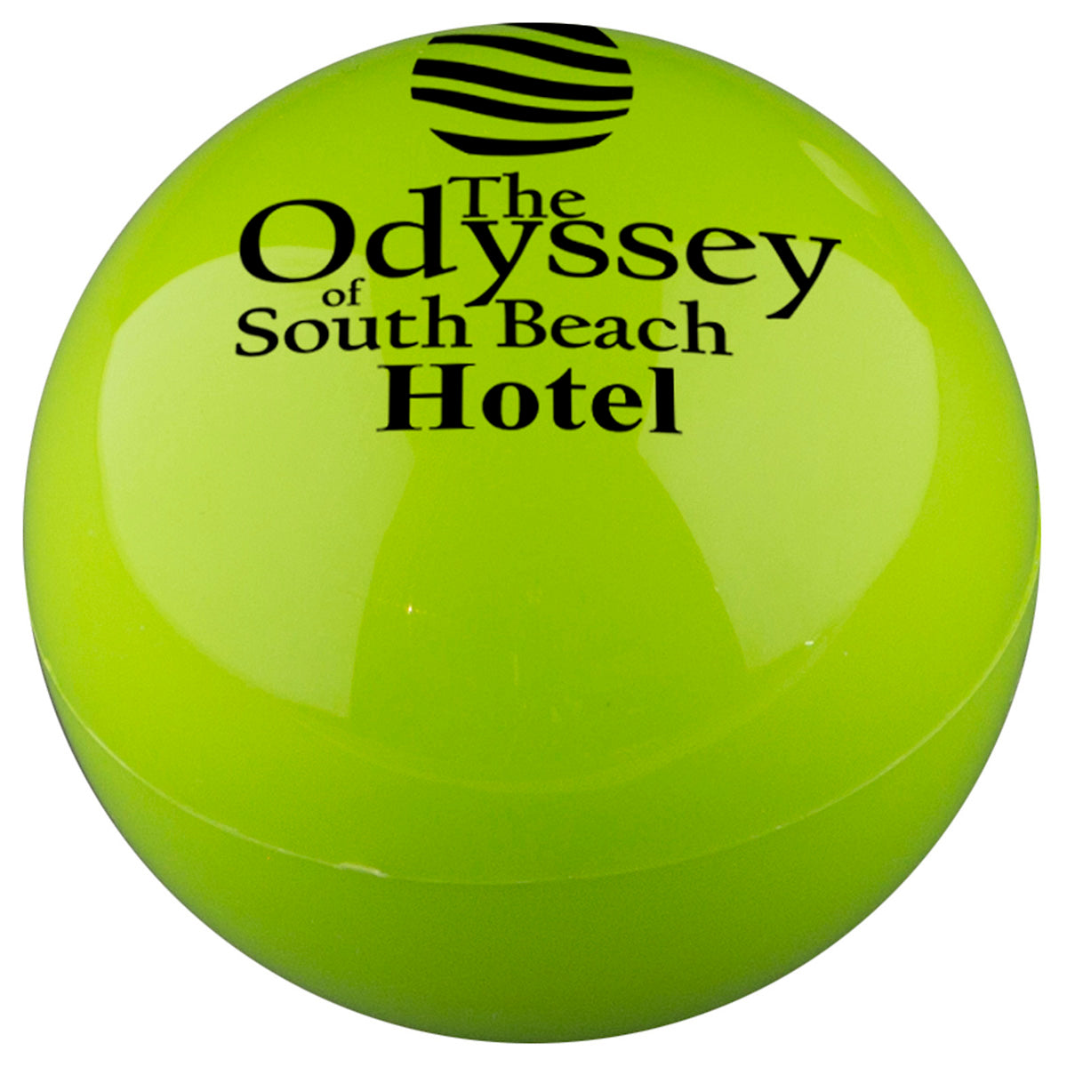 Lime Vanilla Scented Lip Moisturizer Ball with a 1 color imprint