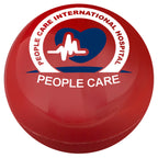 Red Vanilla Scented Lip Moisturizer Ball with a full color imprint