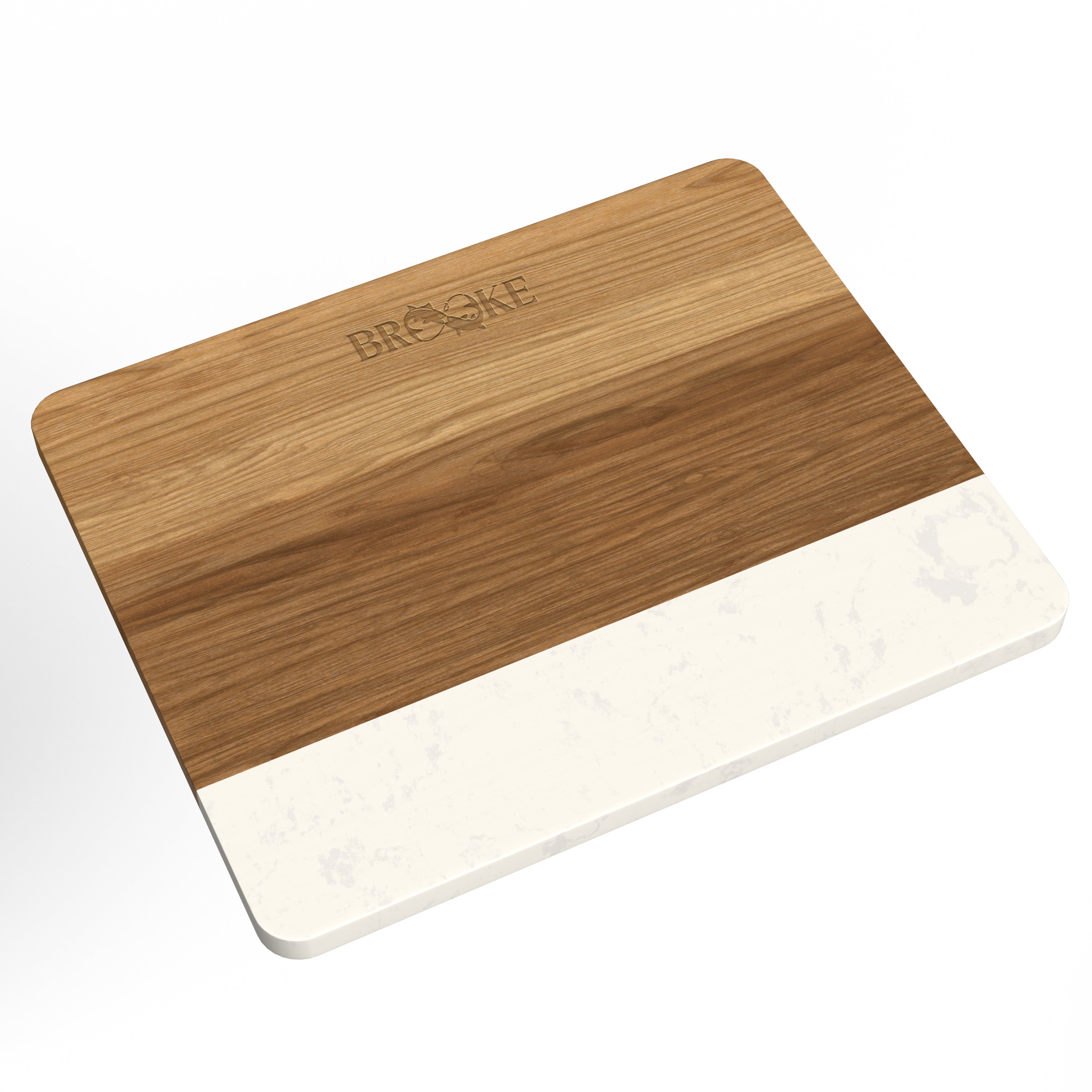 Brooke Acacia Wood and Faux Marble Cutting Board