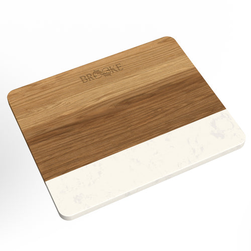 Brooke Acacia Wood and Faux Marble Cutting Board