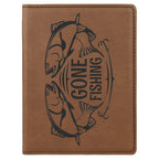 Dark Brown Leatherette Passport Holder
