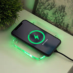 Smartphone on customized lofi Acrylic Wireless Charger 