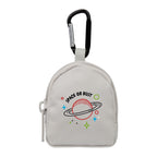 Mini Backpack Bag Charm Gray