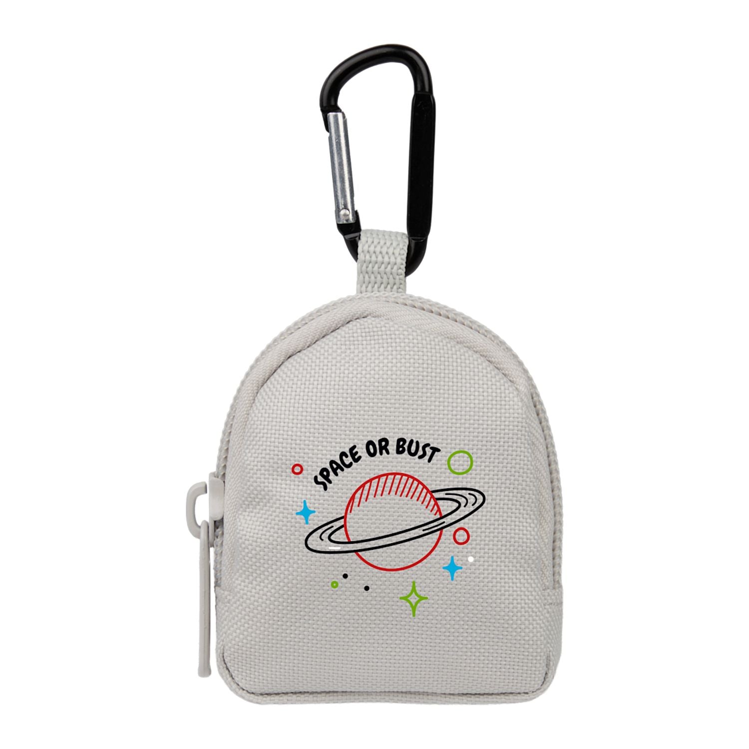 Mini Backpack Bag Charm Gray