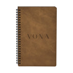 Cognac Old Money Soft Cover Spiral Journal