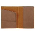 Dark Brown Leatherette Passport Holder
