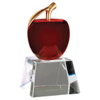 Red Crystal Apple on Clear base