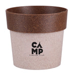 Brown Regen Eco Planting Pot with a custom logo