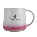 Mug with a custom logo on a white background
