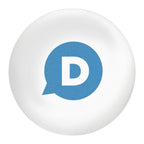 White stress ball with a custom logo