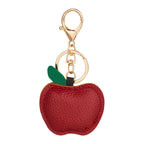 Apple Leather Keychain