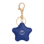 Star Leather Keychain - Blue