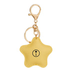 Star Leather Keychain - Yellow