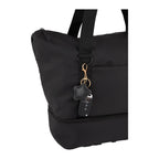 Star Leather Keychain - Black