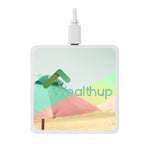 White Square Wireless Charging Pad
