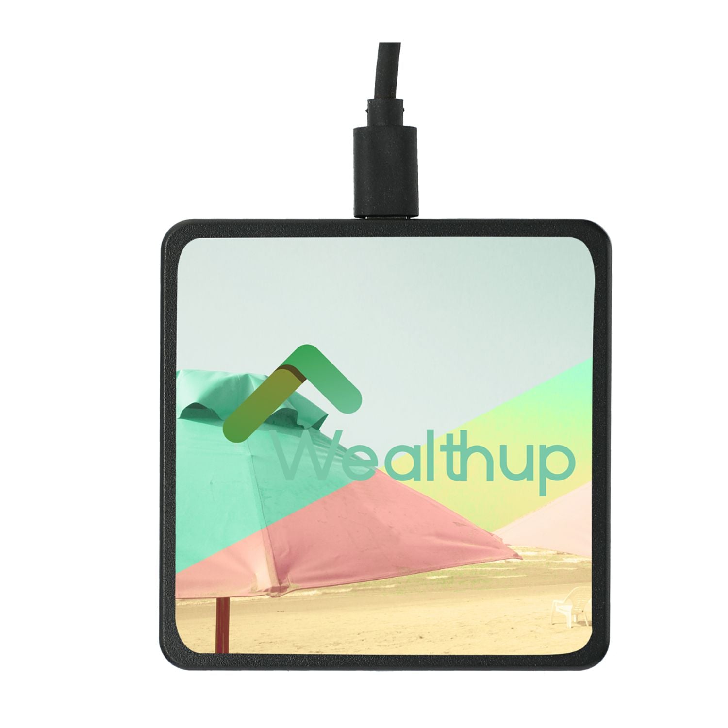 Black Square Wireless Charging Pad