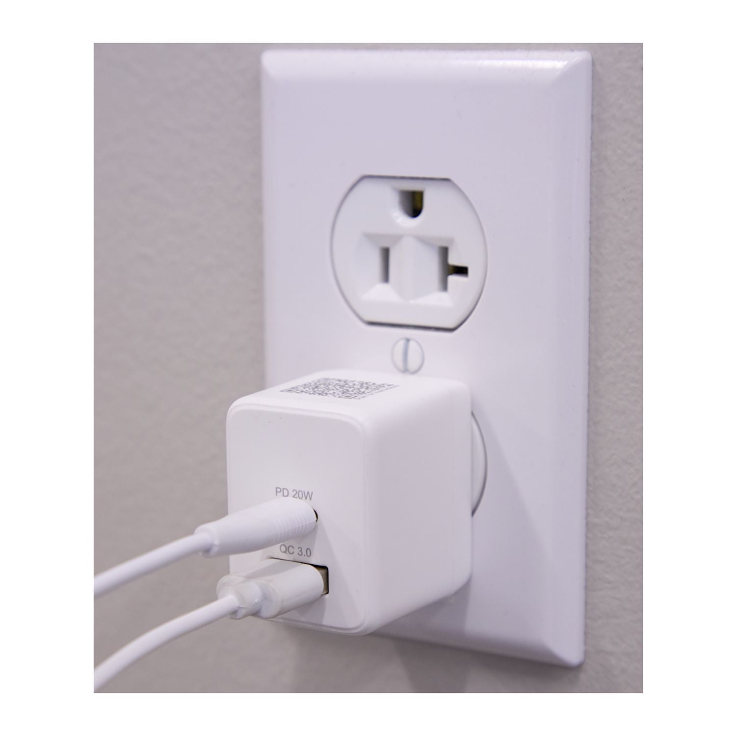 ETL Listed 20W Dual USB-A and C Wall Charger