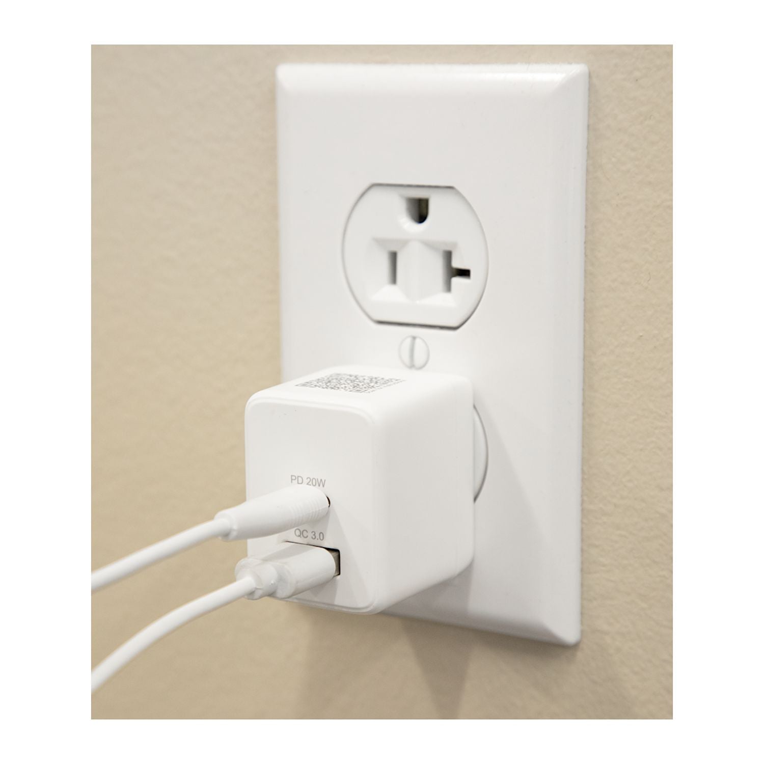 ETL Listed 20W Dual USB-A and C Wall Charger