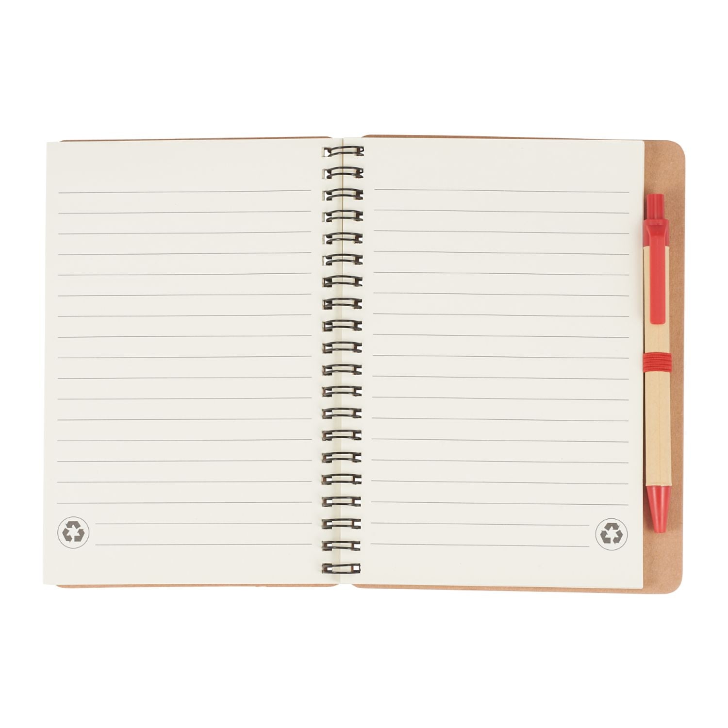 5" x 7" FSC® Mix Eco-Friendly Spiral Notebook with Pen