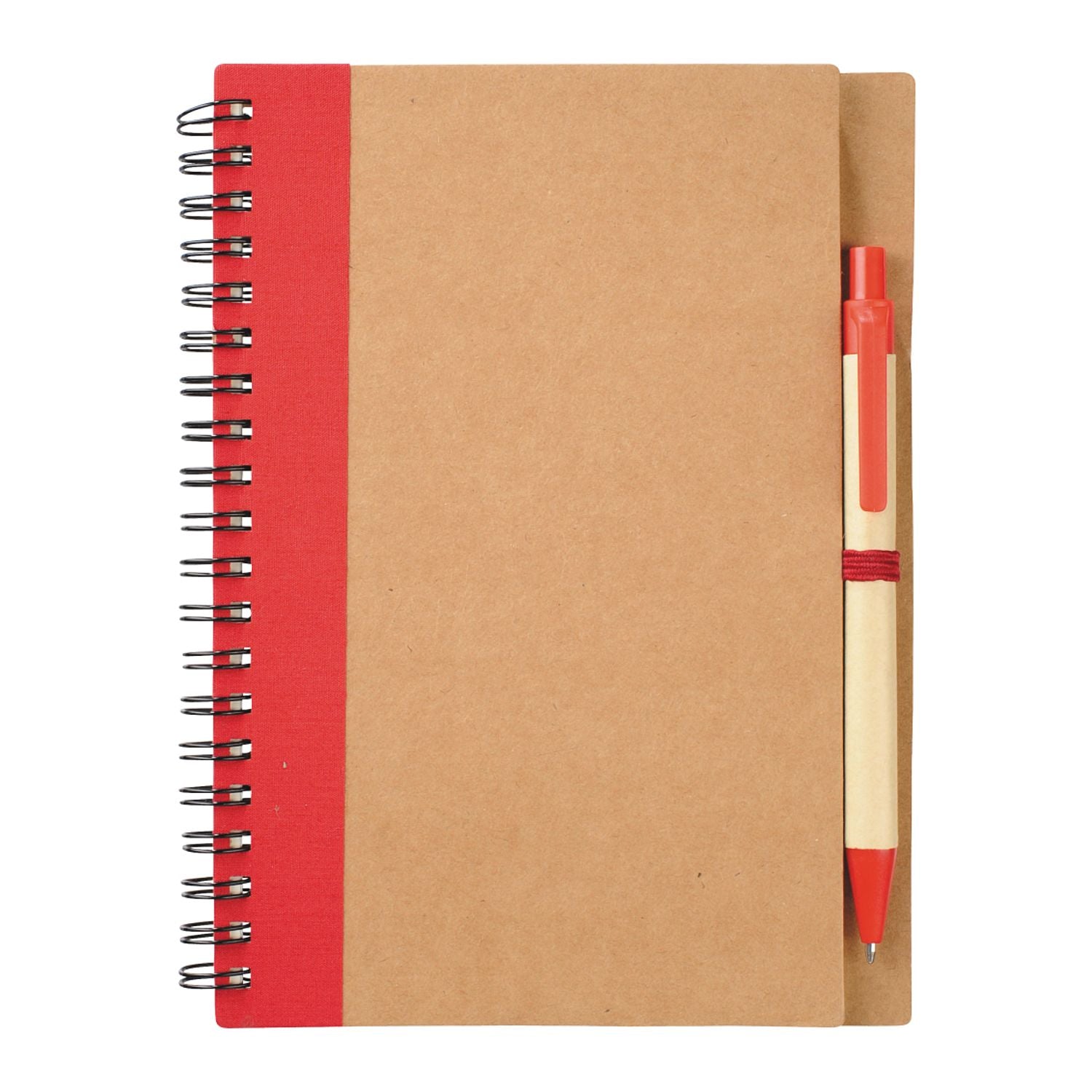 5" x 7" FSC® Mix Eco-Friendly Spiral Notebook with Pen