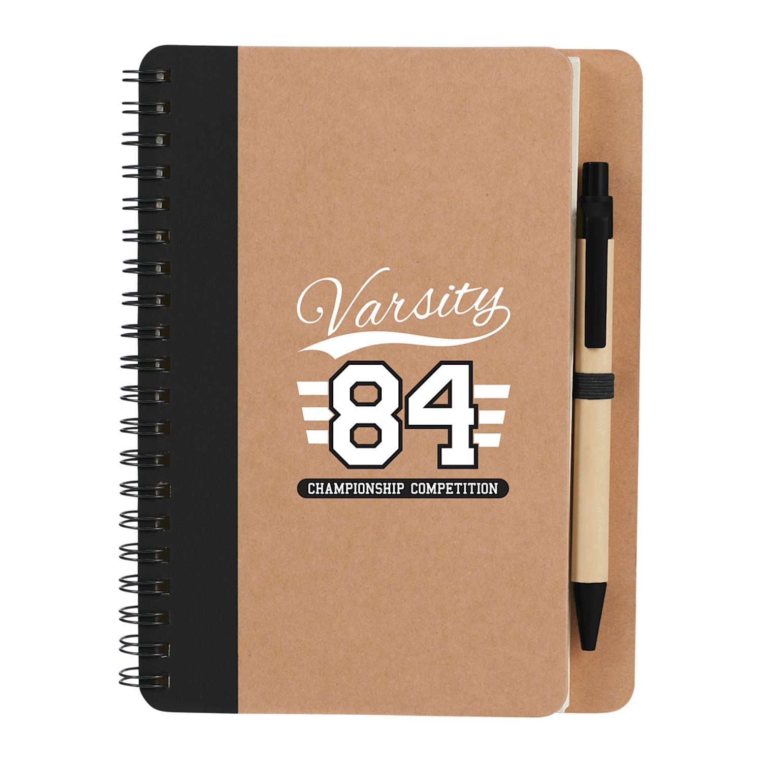 5" x 7" FSC® Mix Eco-Friendly Spiral Notebook with Pen