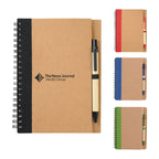 5" x 7" FSC® Mix Eco-Friendly Spiral Notebook with Pen