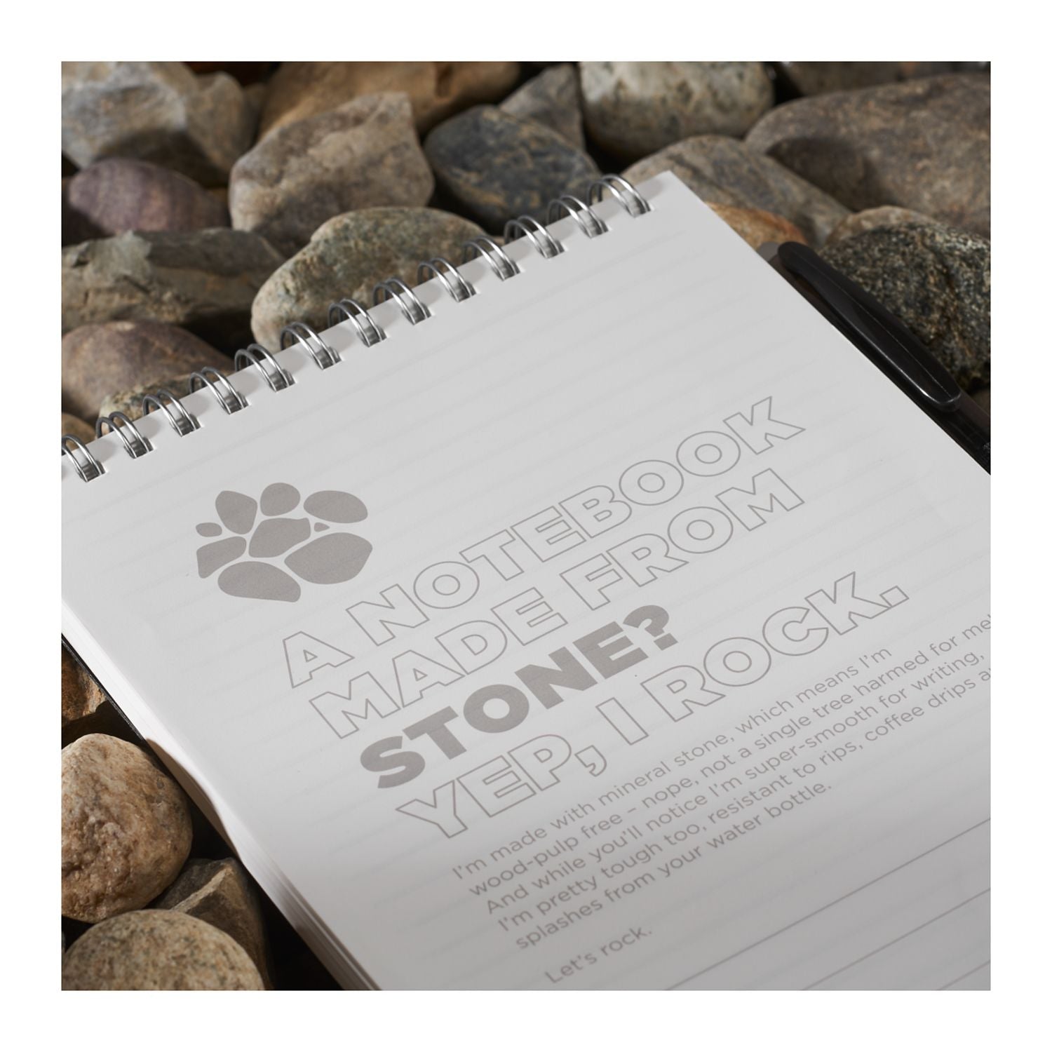 5” x 7” Mineral Stone Field Reporter Notebook with Pen
