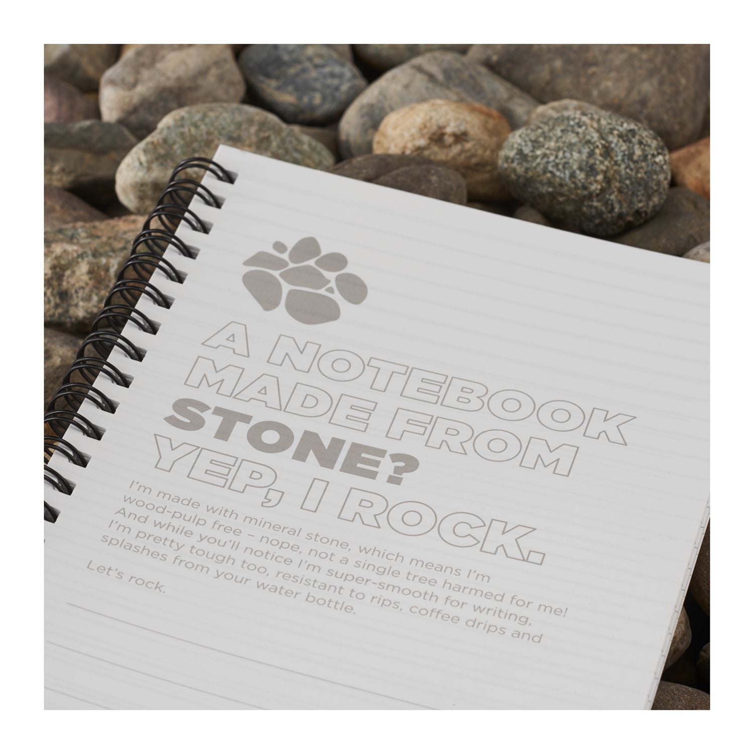 5” x 7” Mineral Stone Field Spiral Notebook