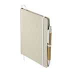 5" x 7" Organic Cotton Bound Notebook w/Pen