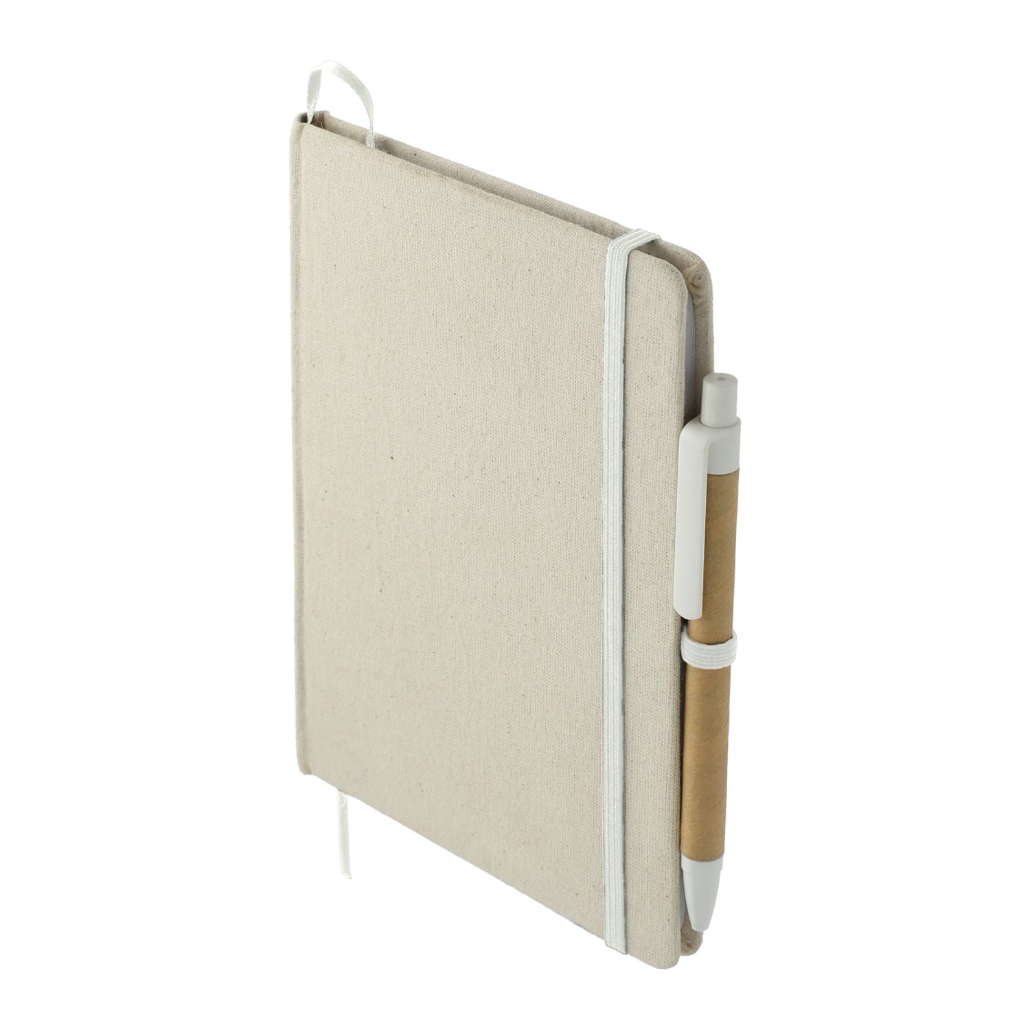 5" x 7" Organic Cotton Bound Notebook w/Pen