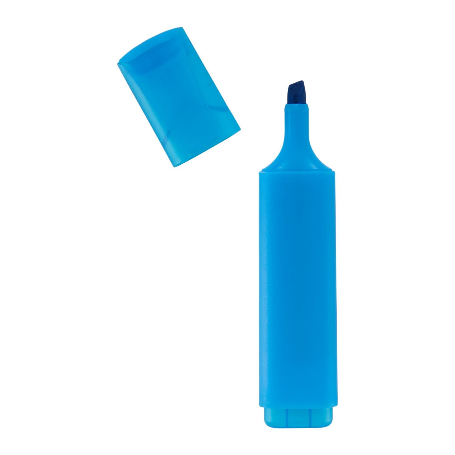 Neon Blue Highlighter Uncapped