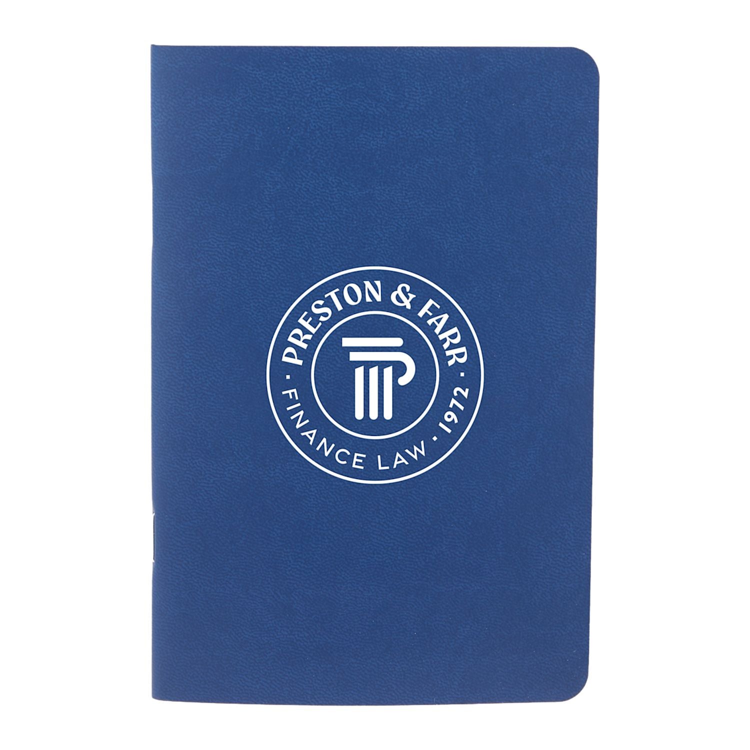 4" x 6" FSC® Recycled Pocket Stapled Notebook - Blue