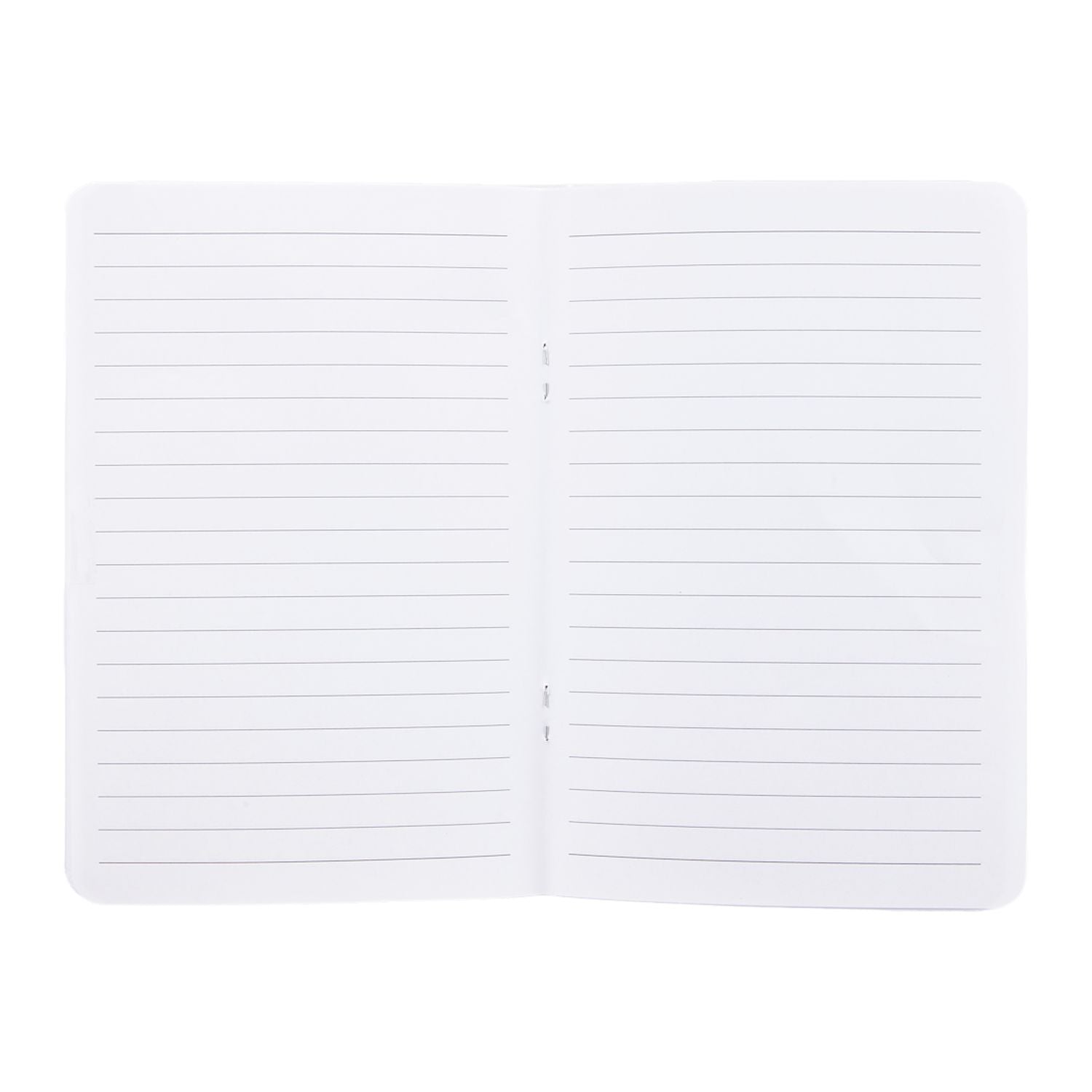 4" x 6" FSC® Recycled Pocket Stapled Notebook shown open